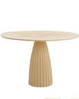 Tisch Rund beige, Metall