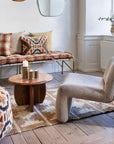 Pouff vom Kelim inspiriertes Muster