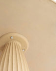 Tisch Rund beige, Metall