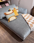 Chaise Longue graugrüner Samt