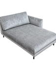Chaise Longue graugrüner Samt