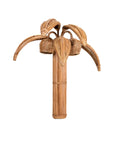 Lampe Wandleuchter Rattan Palme