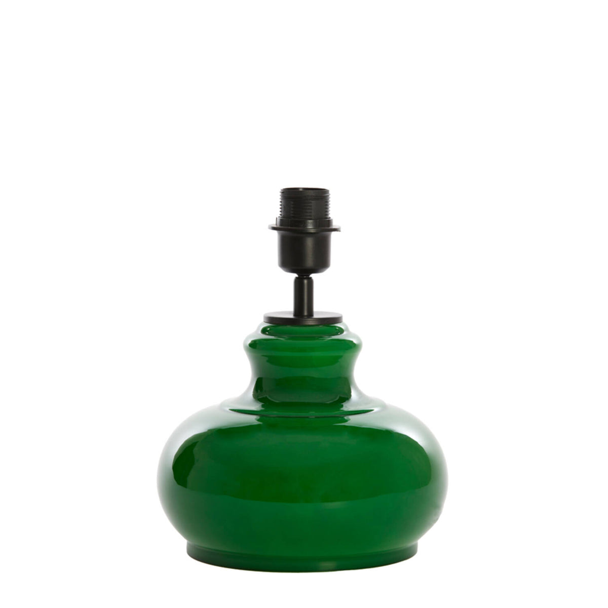 Lampenfuss Glas Retro klein grün