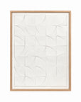 Bild weiss Relief abstrakt mit Rahmen