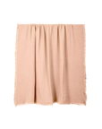 Decke Tagesdecke Plaid mit Fransen naturel