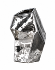 Vase skulptural chrom