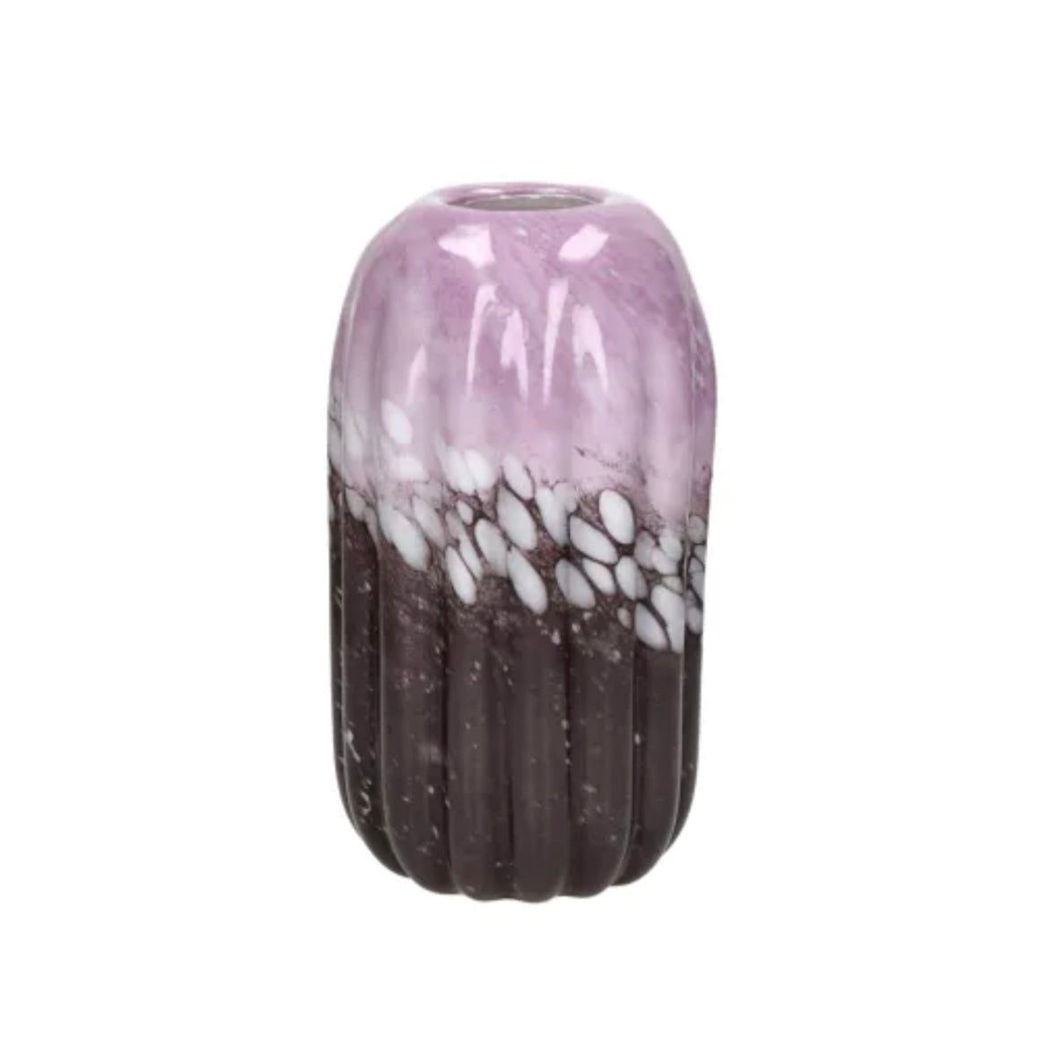 Vase Farbverlauf flieder / braun