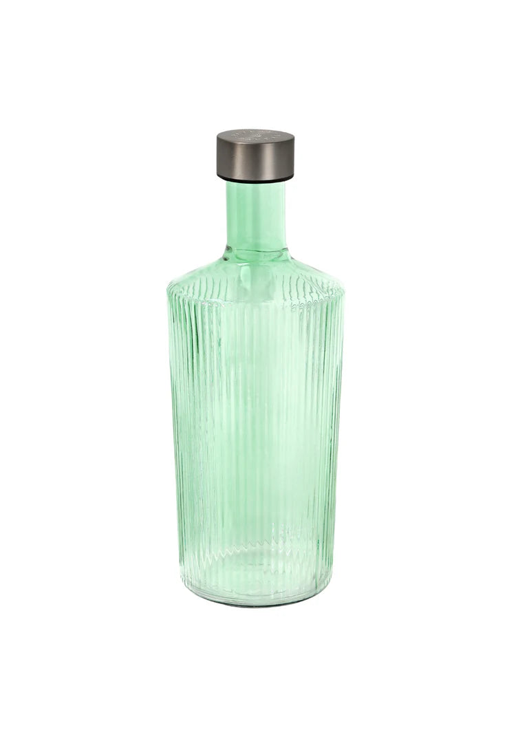 Wasserflasche geriffelt grün