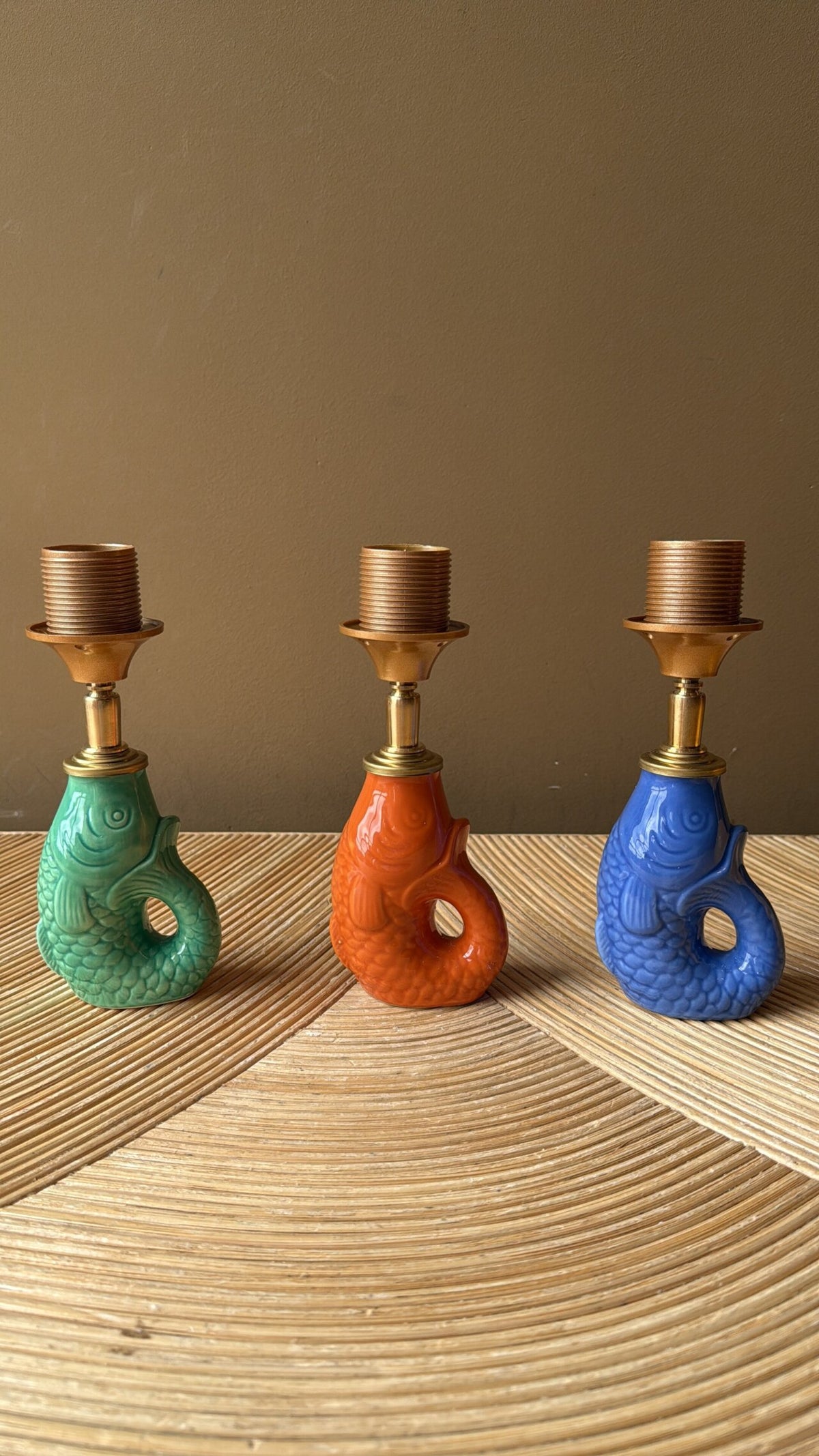 Lampenfuss Fisch orange „Port a Table“