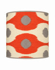 Lampenschirm flower orange/grau