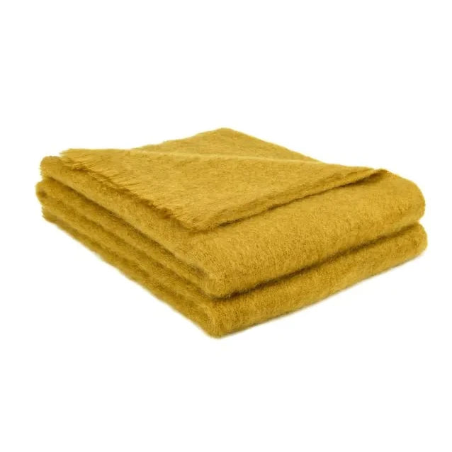 Decke 100% Mohair uni