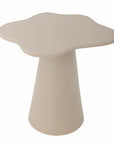 Beistelltisch beige organisch Aluminium