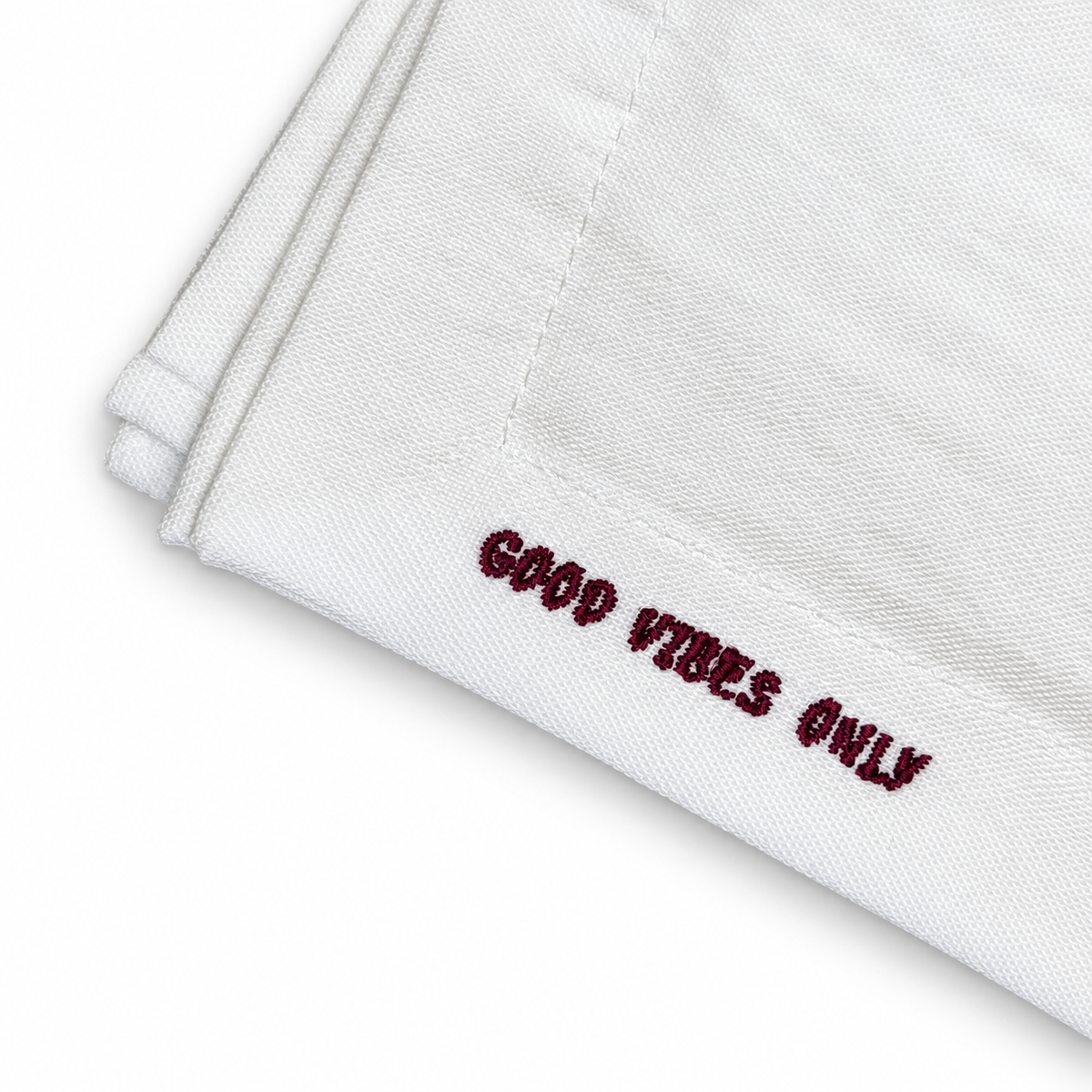 Stoffserviette mit Schriftzug , 3 Motive