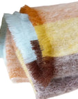 Decke 100 % Mohair, mehrfarbig